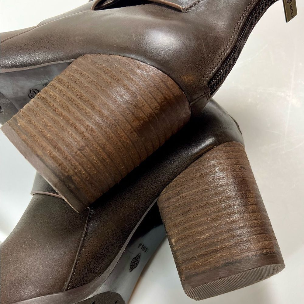 Isola Ladora Larka Horse-bit Leather Booties - Picture 8 of 13